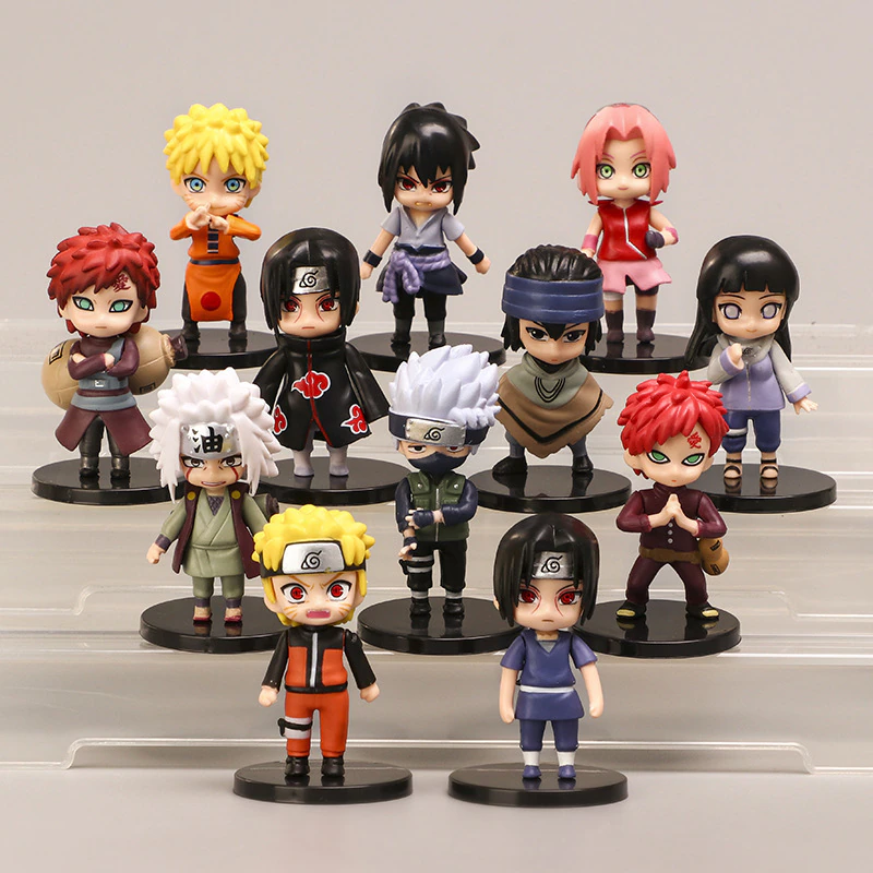 SET 12 figurine jucarii Naruto Shippuden ieftine Romania manga anime  collection de vanzare | zella.ro