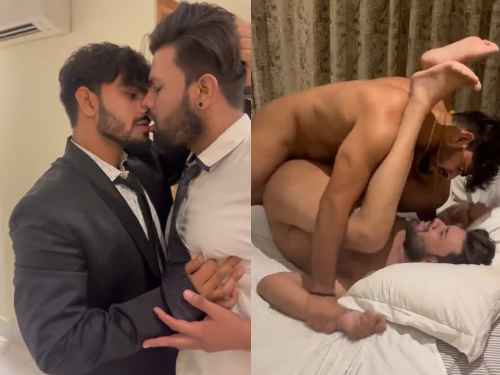 open sexx Aggressive Desi Rich gay Boy’s Hotel room blowjob and fucking
