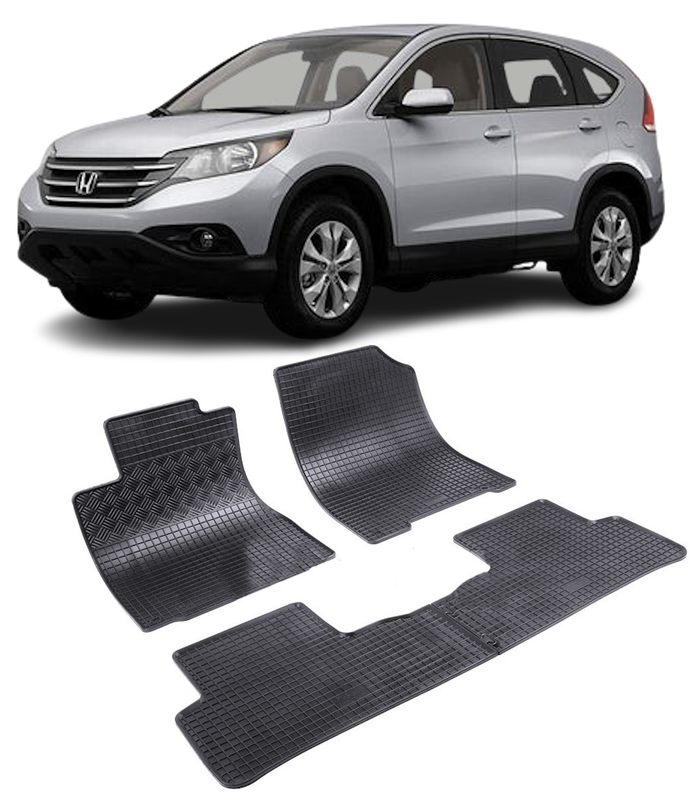 Set 4 covorase Honda Cr-V 2013- Over Tunnel2018, din cauciuc 100%, compatibile cu autoturismul HONDA CR-V