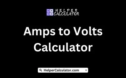 Amps to Volts Calculator