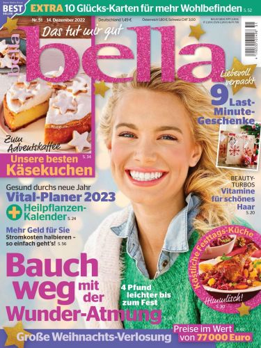 Cover: Bella Frauenzeitschrift No 51 vom 14  Dezember 2022