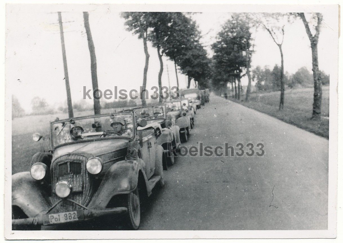PKW Kolonne Kfz Kennzeichen Polizei Tarnung Kübe
