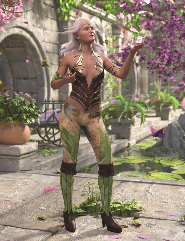 Keeper of the Petals Outfit for Genesis 8 and 8.1 Females