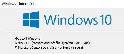 Windows 10 - Všeobecná téma Windows 10 - Všeobecná téma