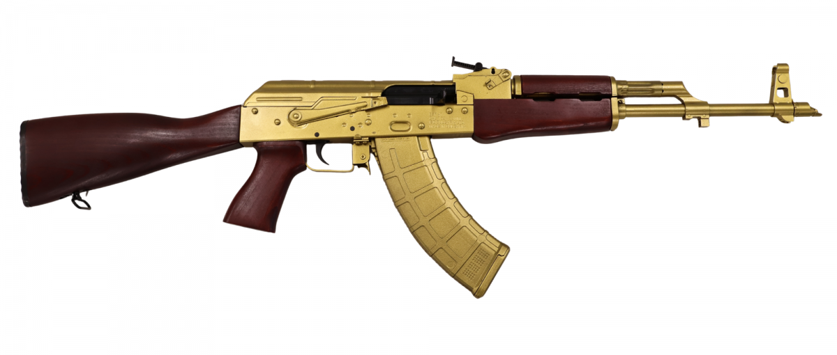 Red Star Ordnance BSR47 Bulgarian AKM Pattern Rifle 7.62x39 Red/Gold-img-0