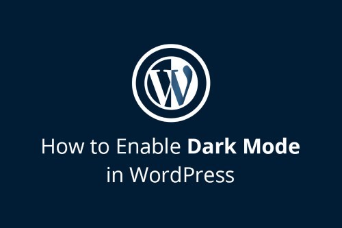 wordpress editor dark mode