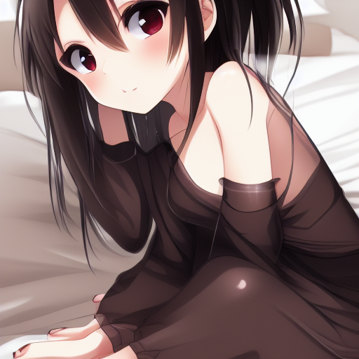 00531-4122663675-Shakugan_no_Shana, nudeo jousama squatting, on bed, 1girl, full_body, 7yo little gi