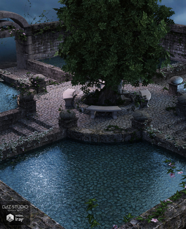 01 fantasy waterway daz3d