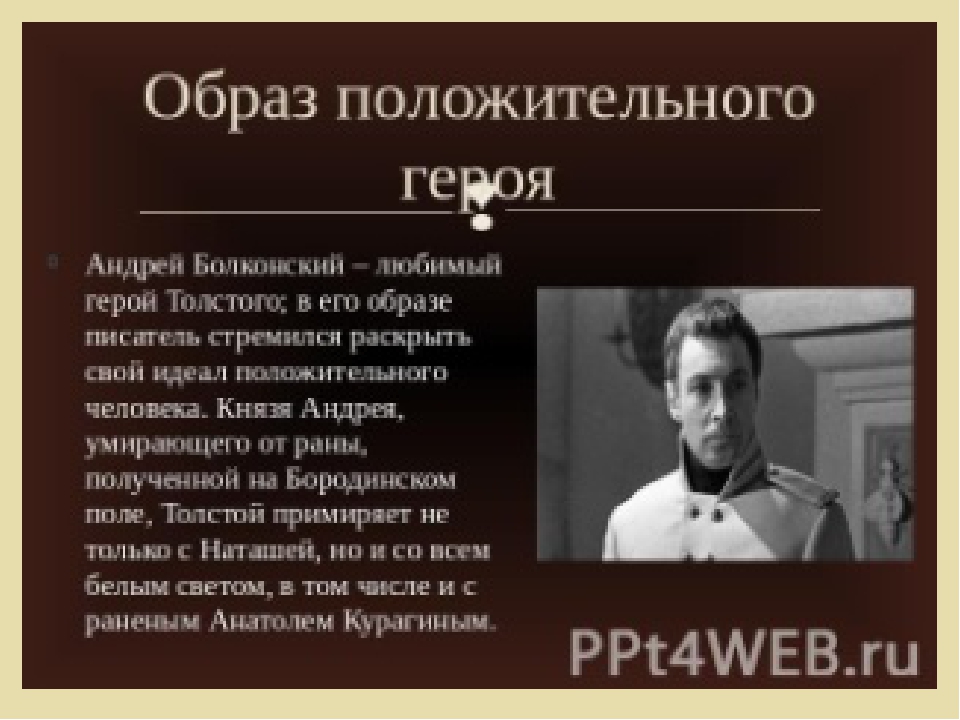 Описание князя андрея болконского. Внешность Андрея Болконского в романе.