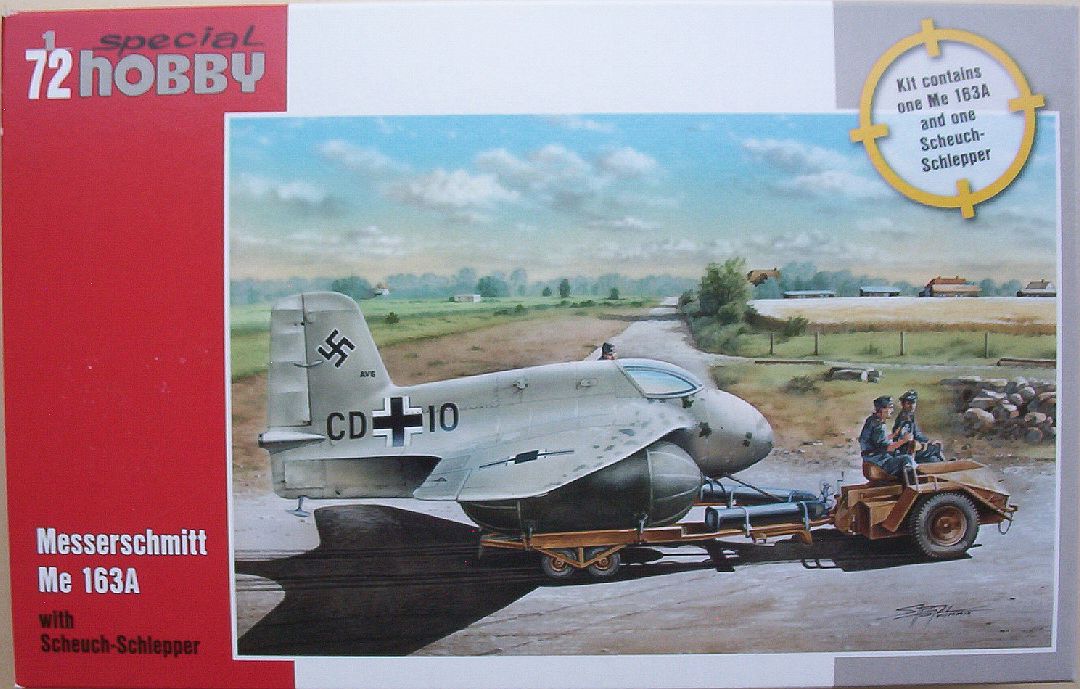 Special Hobby 72 Messerschmitt Me 163A with Scheuch-Schlepper