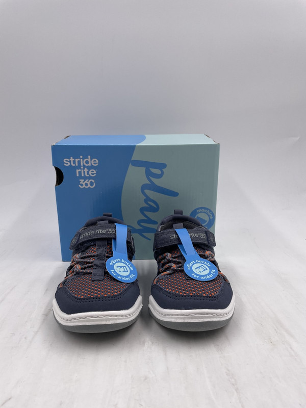 STRIDE RITE 360 TODDLER US 8 EUR 24 GREY/ORANGE TB001504