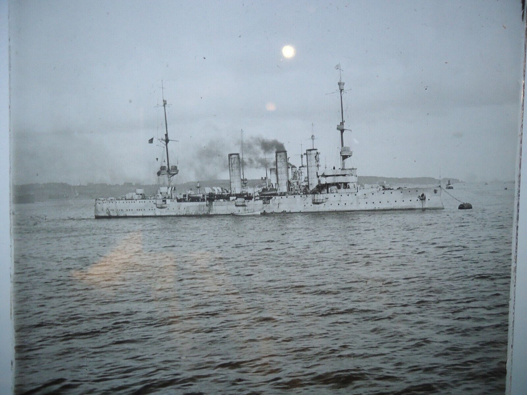 Dia - Glas - Positiv - Marine Schiff Schlachtschiff - ca. 1.WK (2)