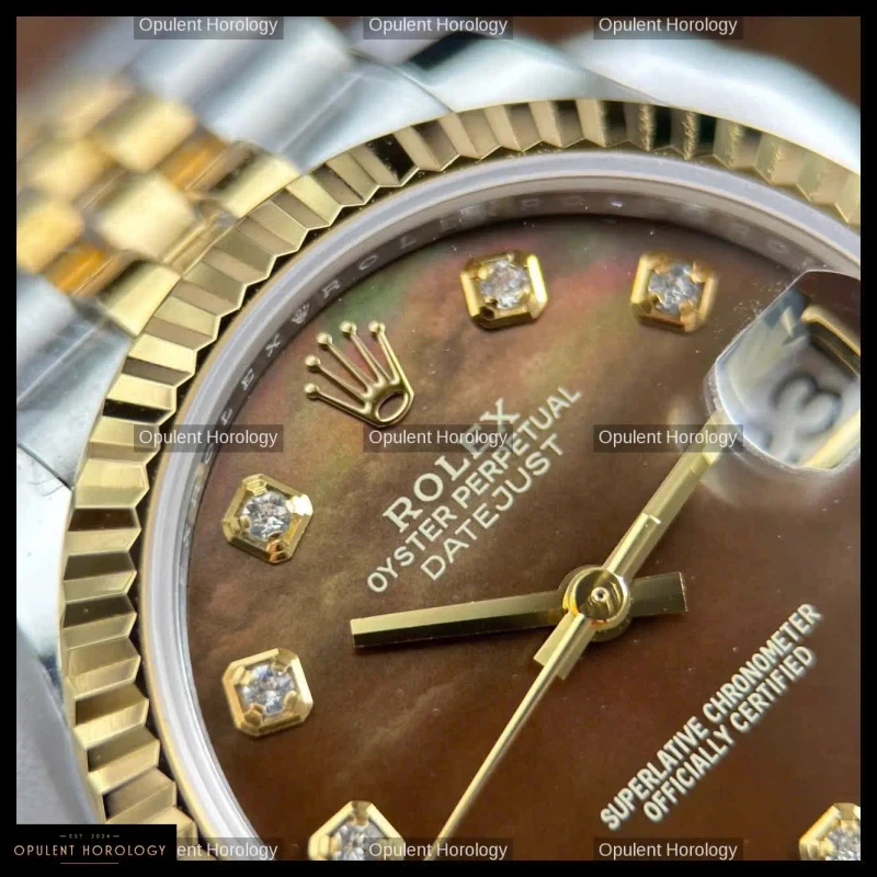Rolex Datejust Brown Mother of Pearl Dial Automatic 31mm