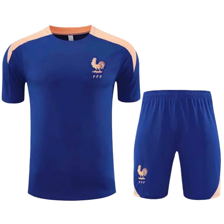 2526 season France Training clothes suit Short sleeve Fan version