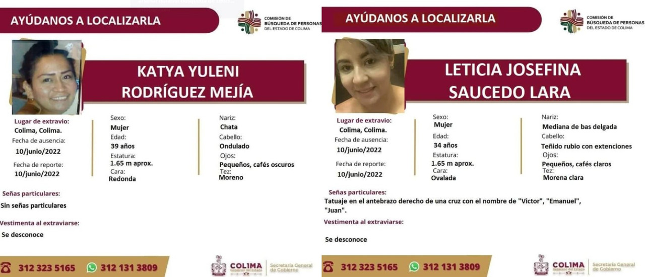 Detienen a 17 personas en Colima mientras buscaban a Leticia y Katya