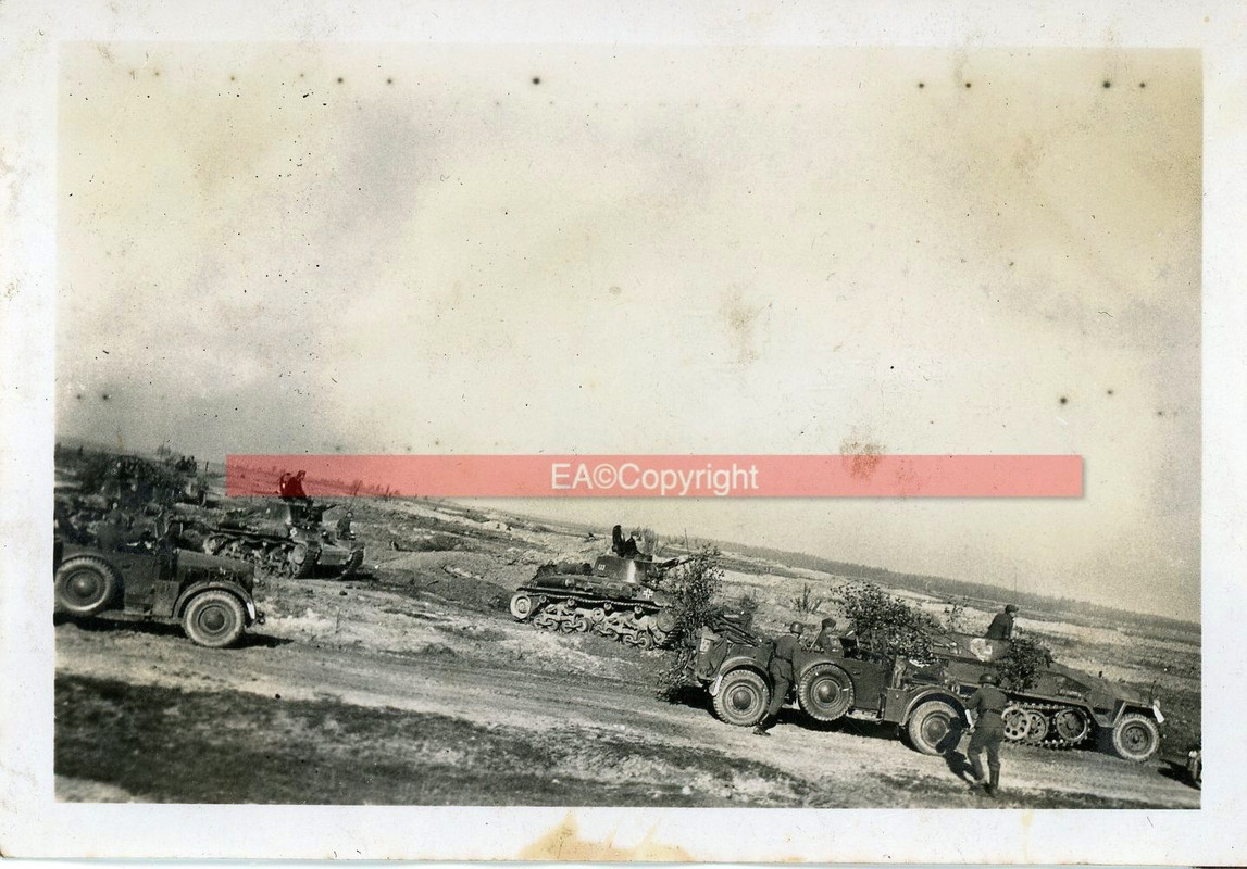 Beute Tank Panzer Skoda 38t Kämpfe 6. Panzerdivision Foto