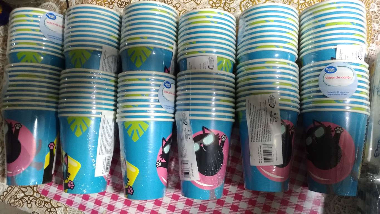 Walmart: Platos, vasos y servilletas $5.01 - Toluca