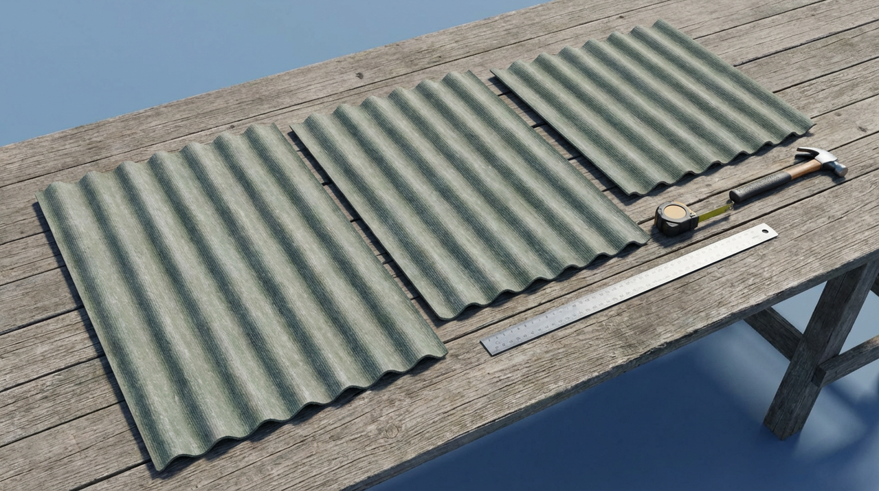 Стандартные размеры листов шифера для кровельных работ