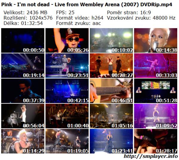 P!nk - I'm not dead - Live from Wembley Arena (2007)