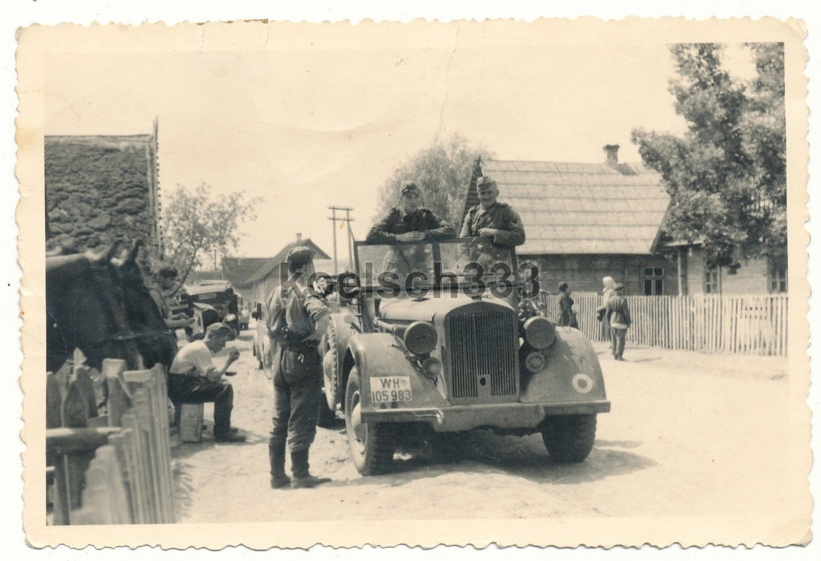 Foto Einheits PKW Kübelwagen Wehrmacht Kfz Kennz