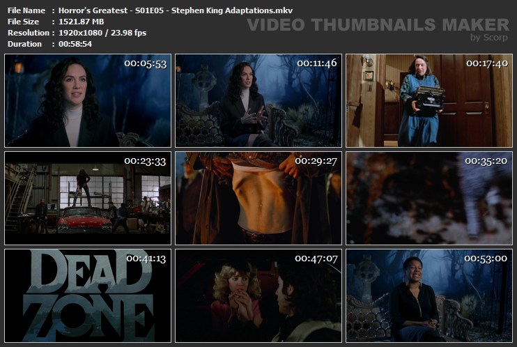 Horror's Greatest - S01E05 - Stephen King Adaptations.mkv