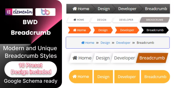 BWD Breadcrumb Addon For Elementor WordPress