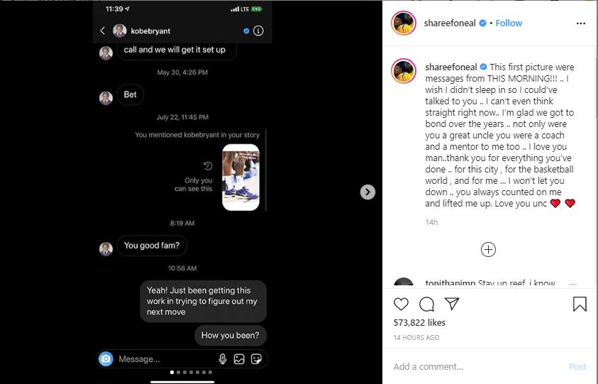 Unggahan Shareef O'Neal
