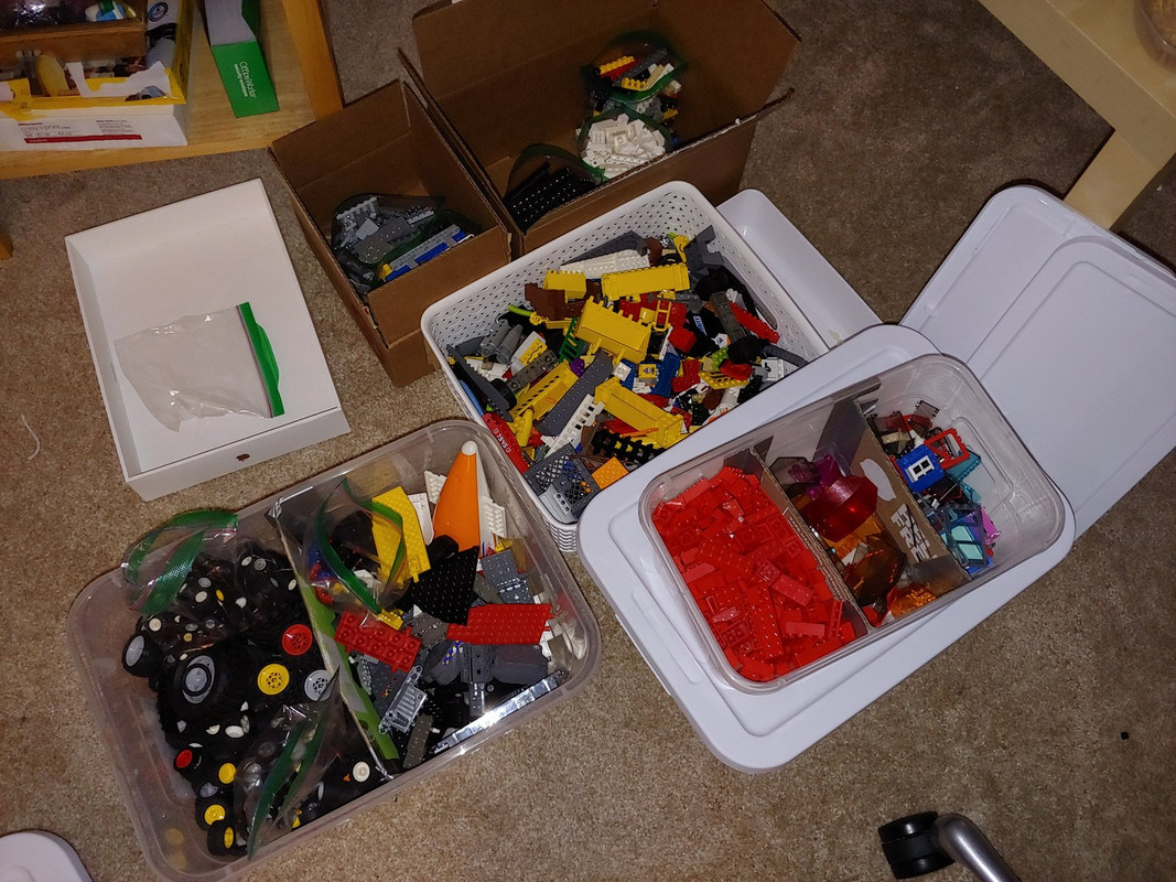 15. Using cardboard and duct tape to make compartments in these totes worked great!