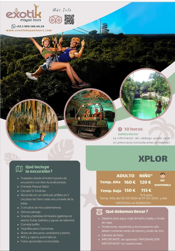 Ofertas Excursiones en la Riviera Maya - Exotik Mayan Tours - Foro Guías y Excursiones
