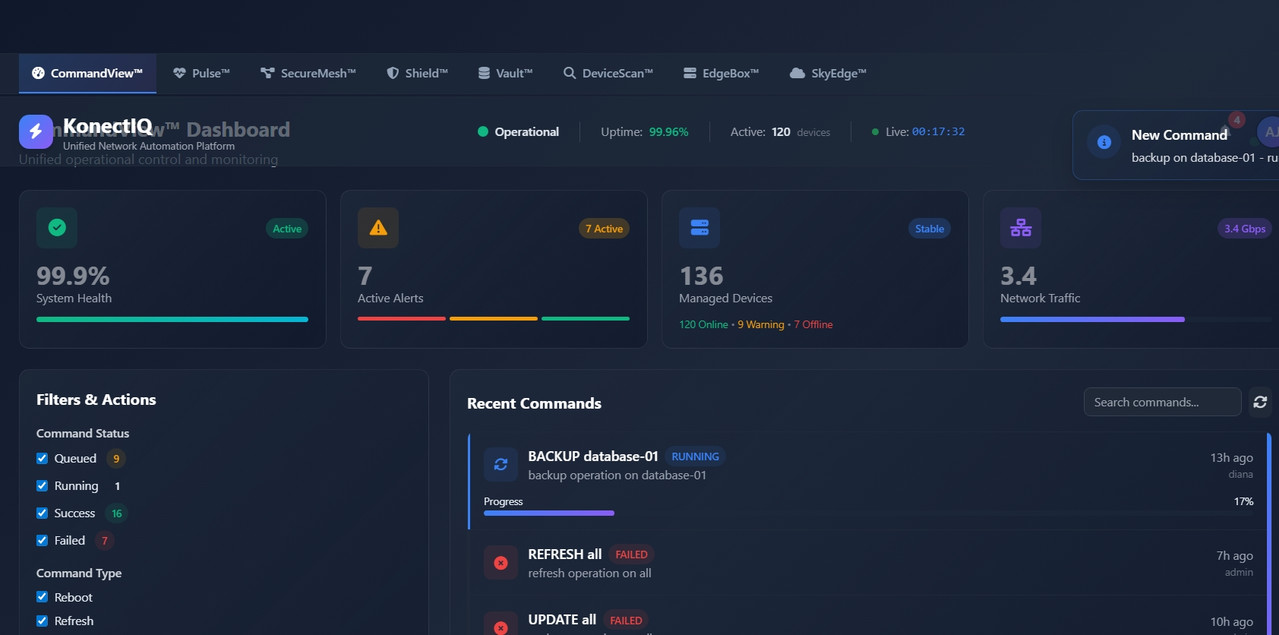 CommandView Detailed Dashboard