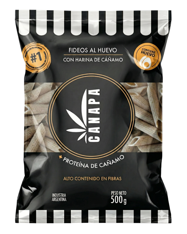 Fideos mostachol de cáñamo