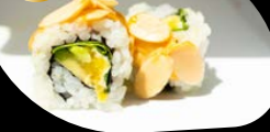Uramaki veggie roll