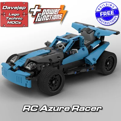 Power Functions RC race car original custom LEGO Technic build design by Davejsp