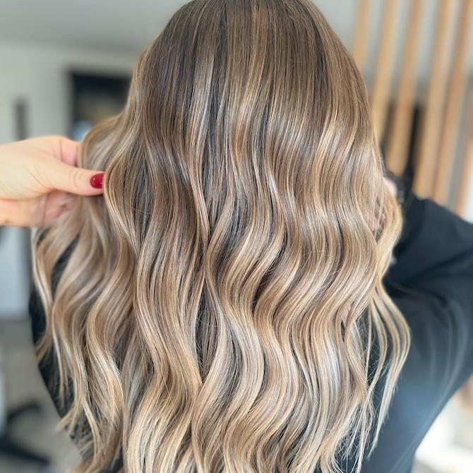 Long Blonde Balayage Hair