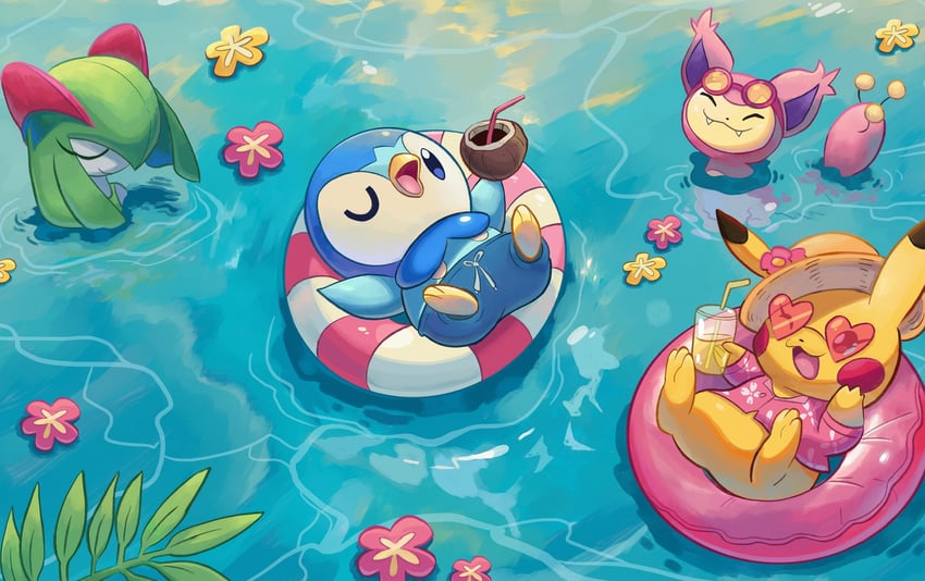 pikachu-piplup-kirlia-and-skitty-pokemon