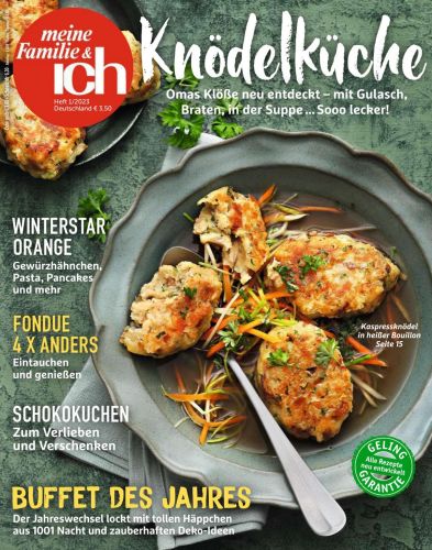 Cover: Meine Familie und ich Kochmagazin Januar No 01 2023