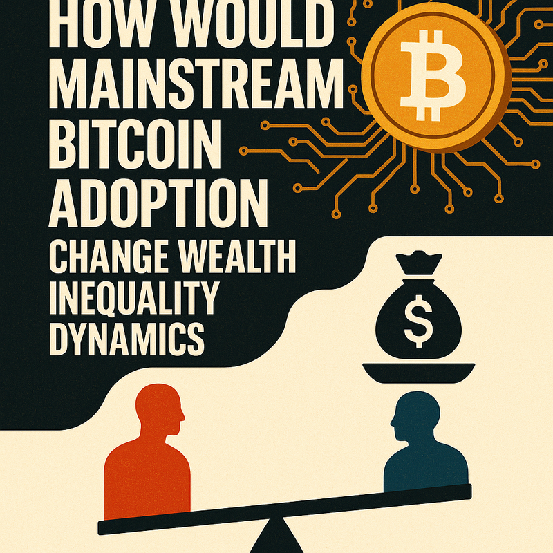 How would mainstream Bitcoin adoption change wealth inequality dynamics