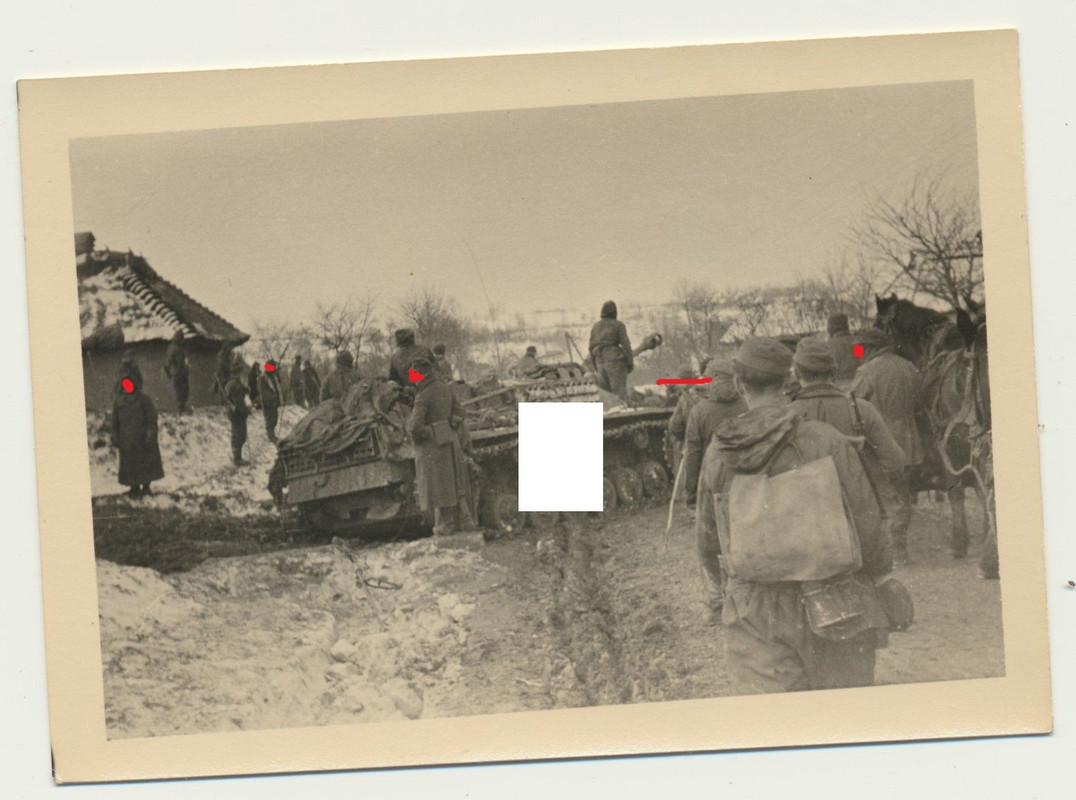 Russland Rückzug einer deutschen Panzer Einheit 