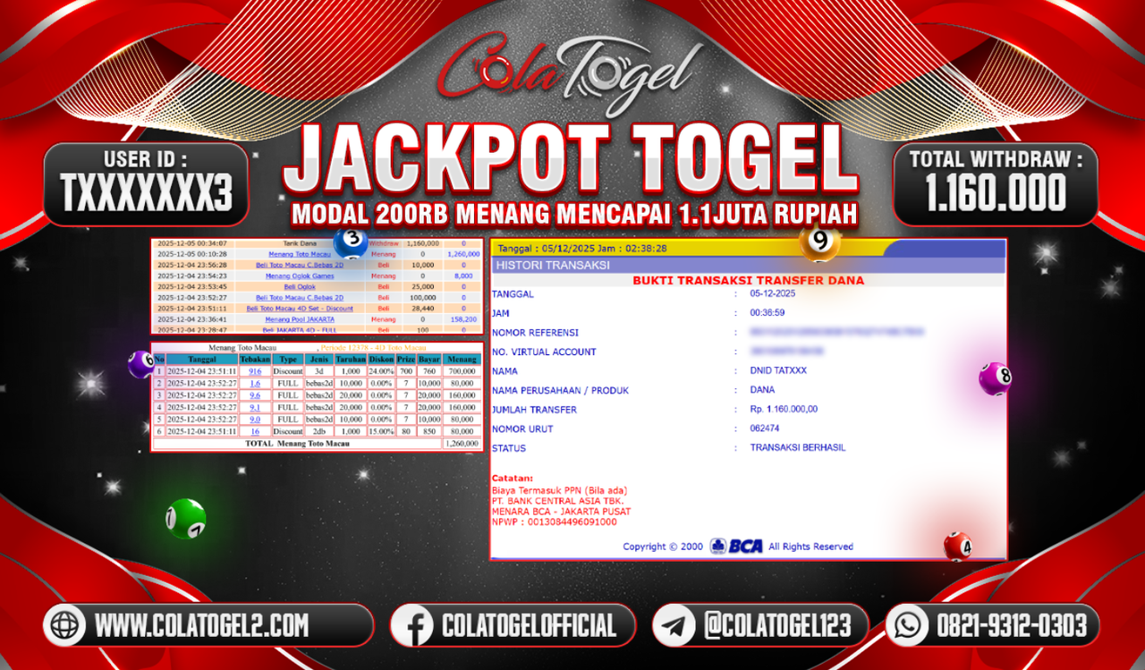 JACKPOT TOTO MACAU!! 