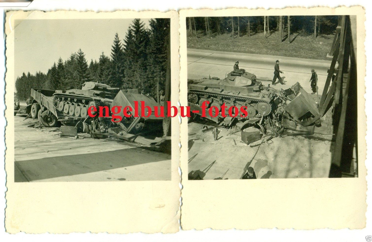 FOTO - PANZER - Dtssch. Panzer II auf Großen LKW