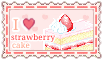 i heart strawberry cake