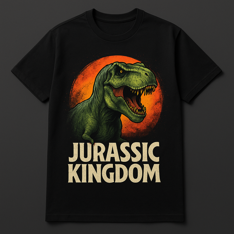 Kaos T-Rex Hitam