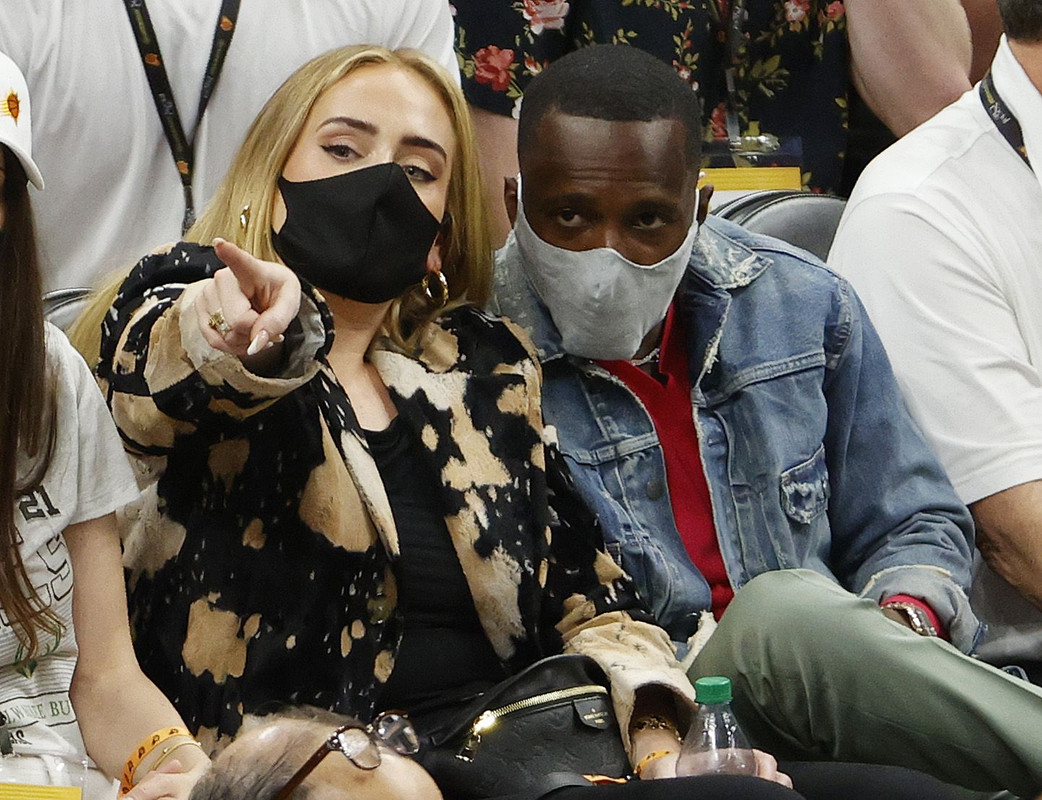 Rich Paul with his rumoured girlfriend Adele