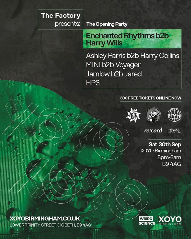1630800-1-the-factory-opening-party-w-enchanted-rhythms-b2b-harry-wills-eflyer