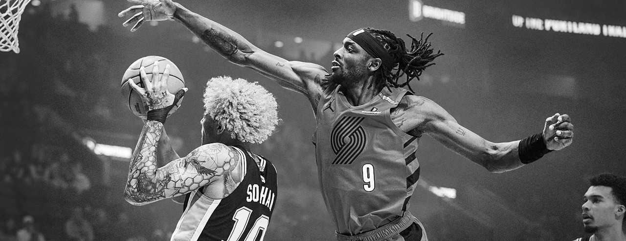 Jerami Grant jogando pelo Blazers