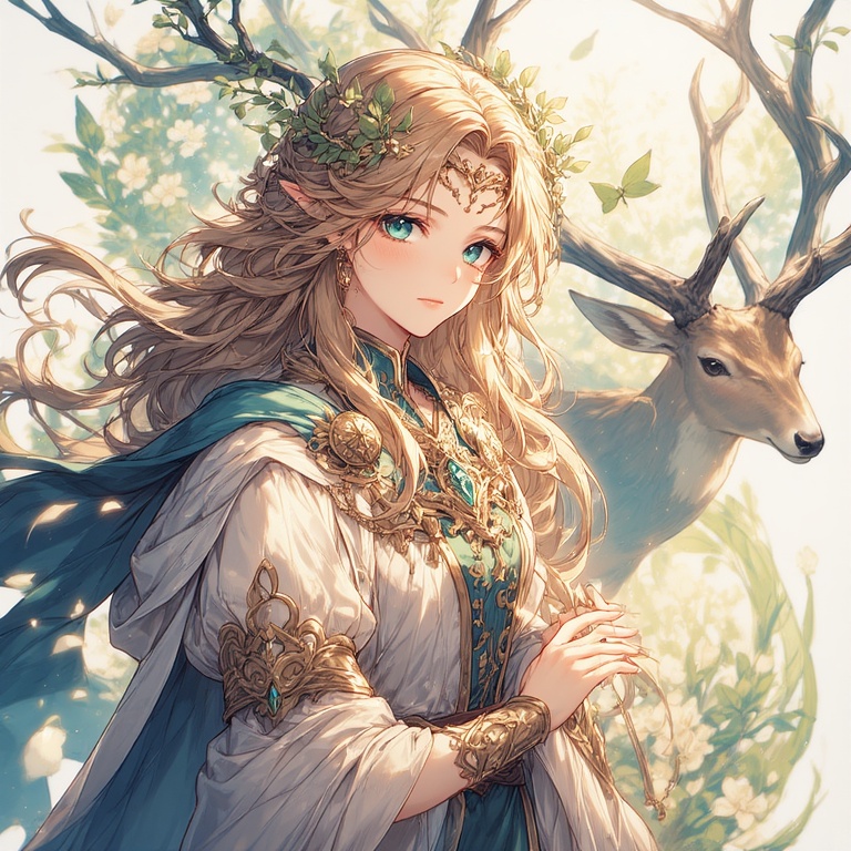 Goddess-Diana-with-a-Stag-waif-1