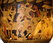 Odysseus-mit-Telemachos-und-Eumaios-gegen-die-Freier