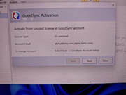 Goodsync Activatie 1