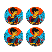 Penkraft Sakhi Art on Coasters DIY Kit | Complete DIY Craft Kit for Beginners & Hobby Artists