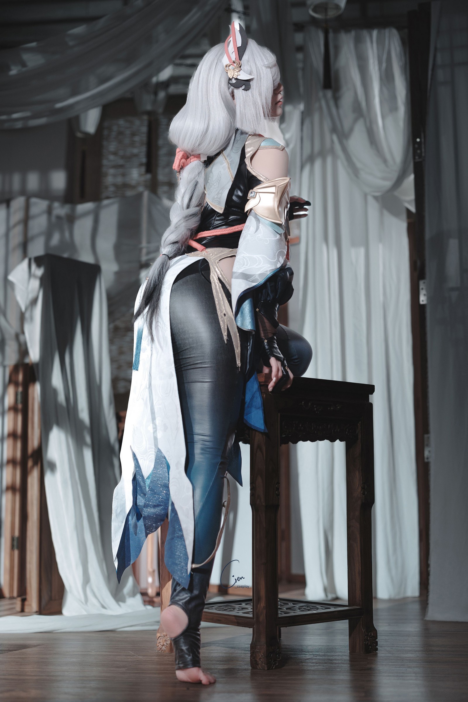 Cien恩恩 原神 申鹤 Cosplay 写真合集｜角色还原高清大图（31P｜89MB）插图9